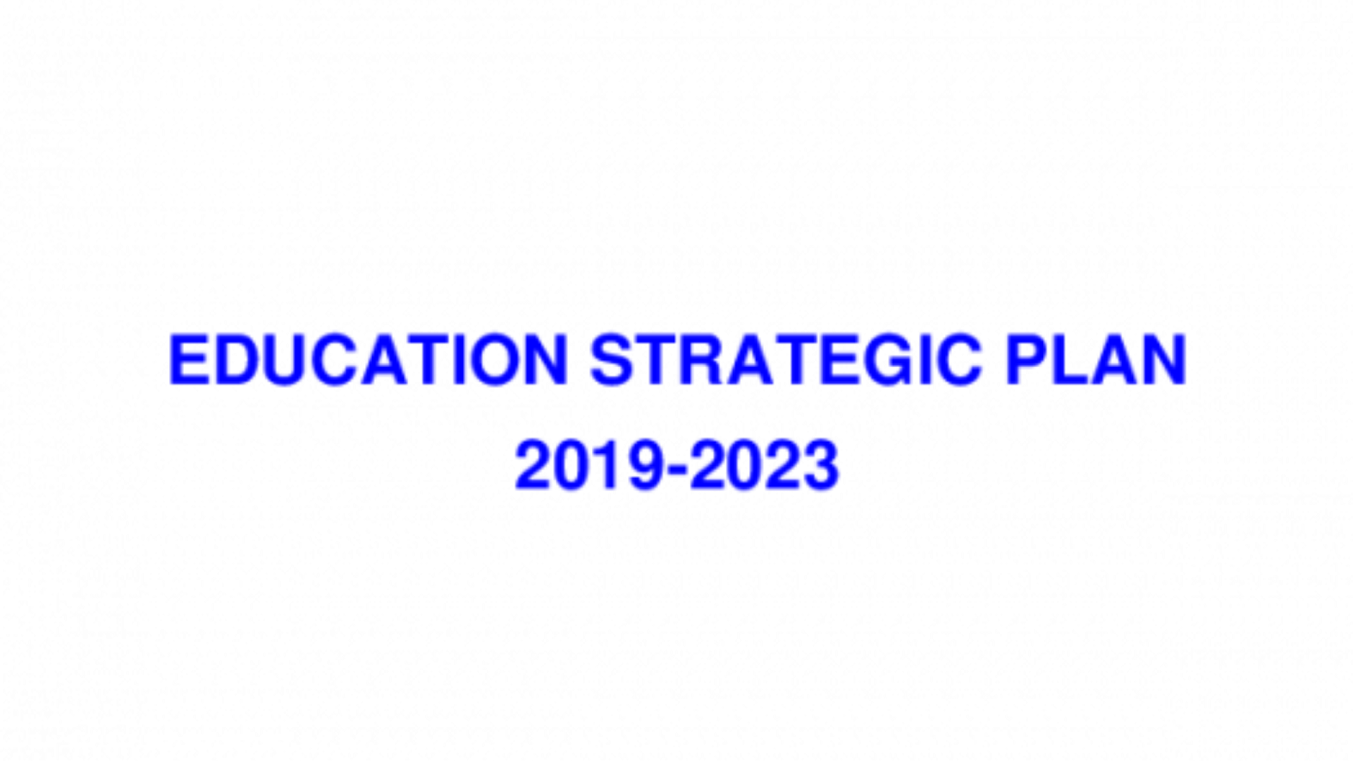 Education sector plan 2019-2023. Cambodia