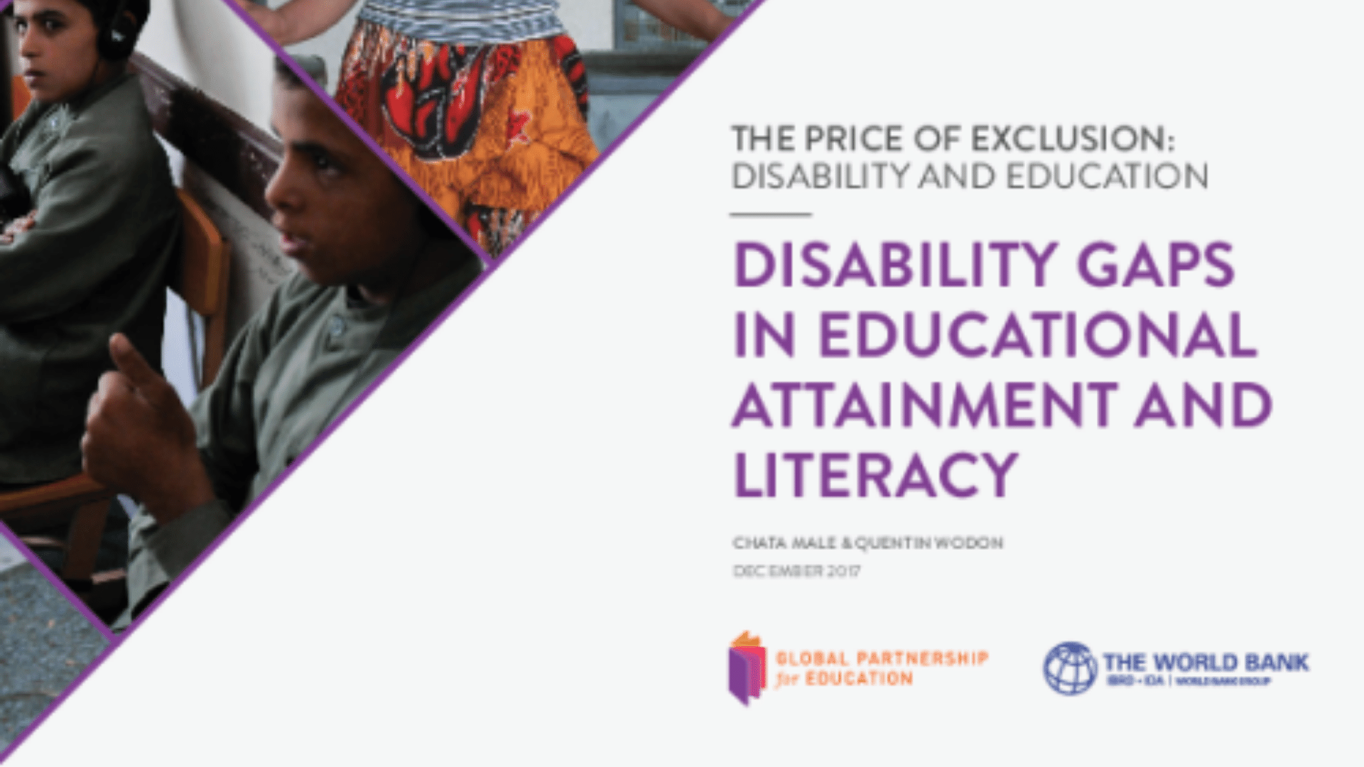 Disability gaps in educational attainment and literacy