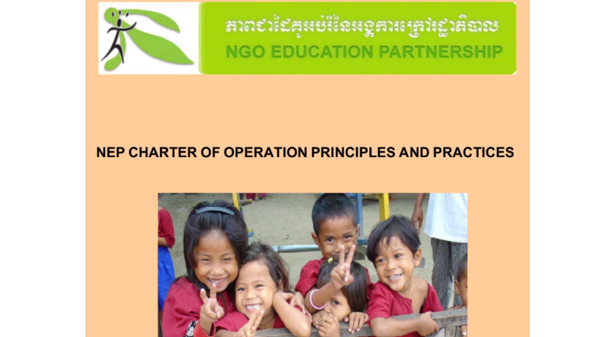 NEP Charter Operation Principles and Practices
