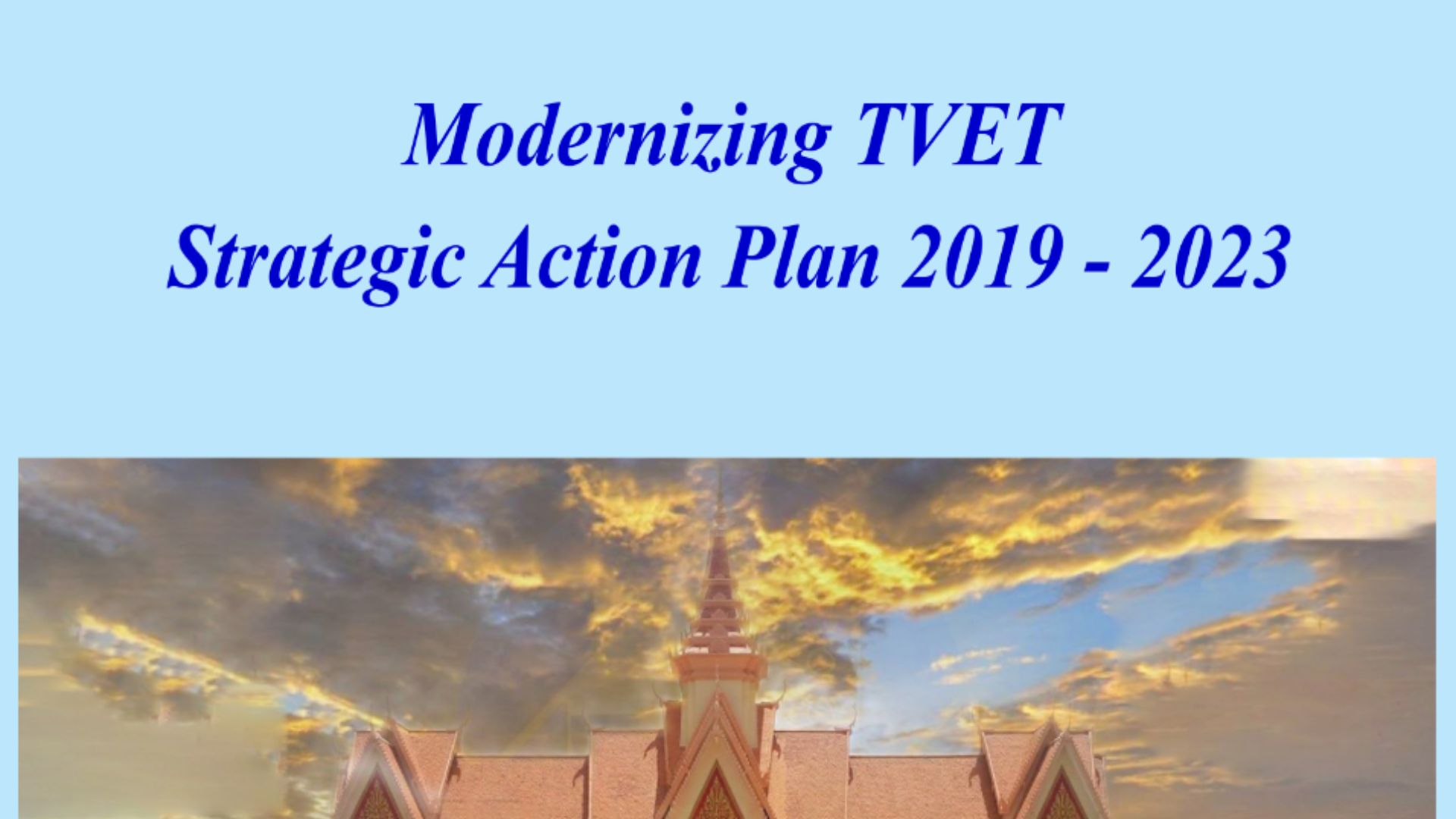 Modernizing TVET Strategic Action Plan 2019 - 2023