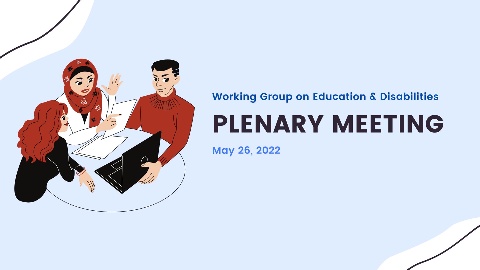 Working Group Education and Disabilities (WGED) Plenary Meeting Minutes