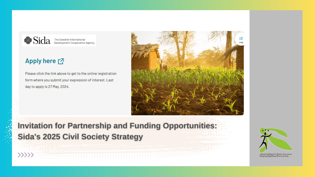 Invitation for Partnership and Funding Opportunities: Sida’s 2025 Civil Society Strategy