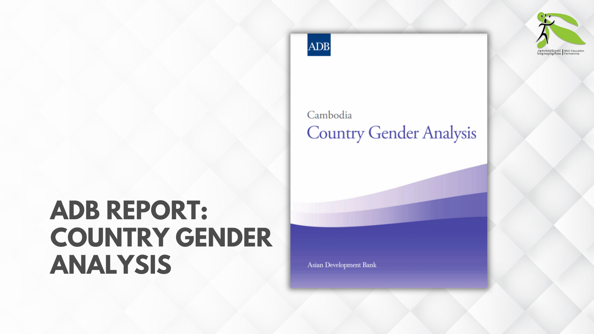 Cambodia Country Gender Analysis