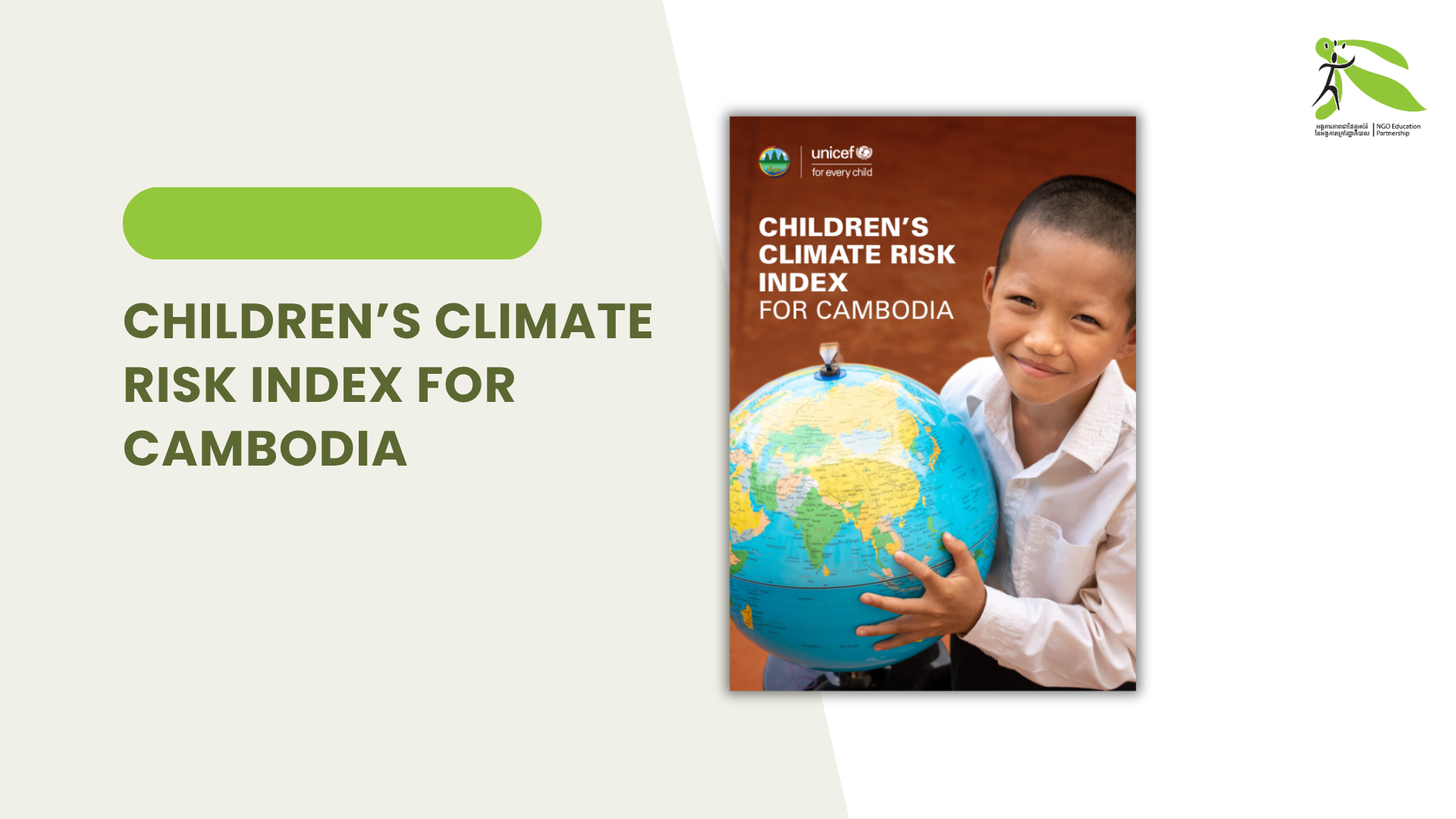 Children's Climate Risk Index for Cambodia by UNICEF