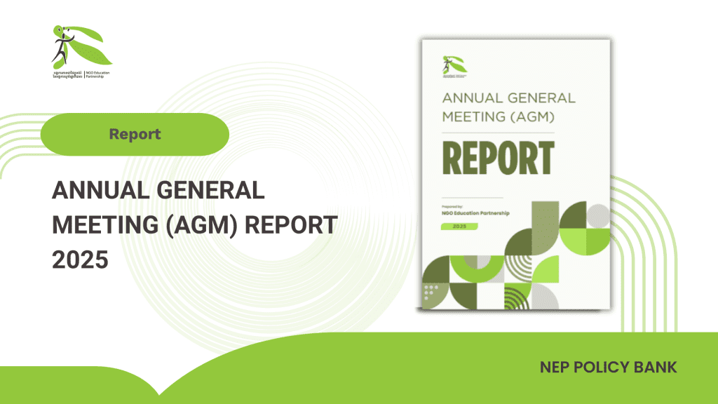 NEP AGM 2025 Report: Strengthening Partnerships for Education Reform